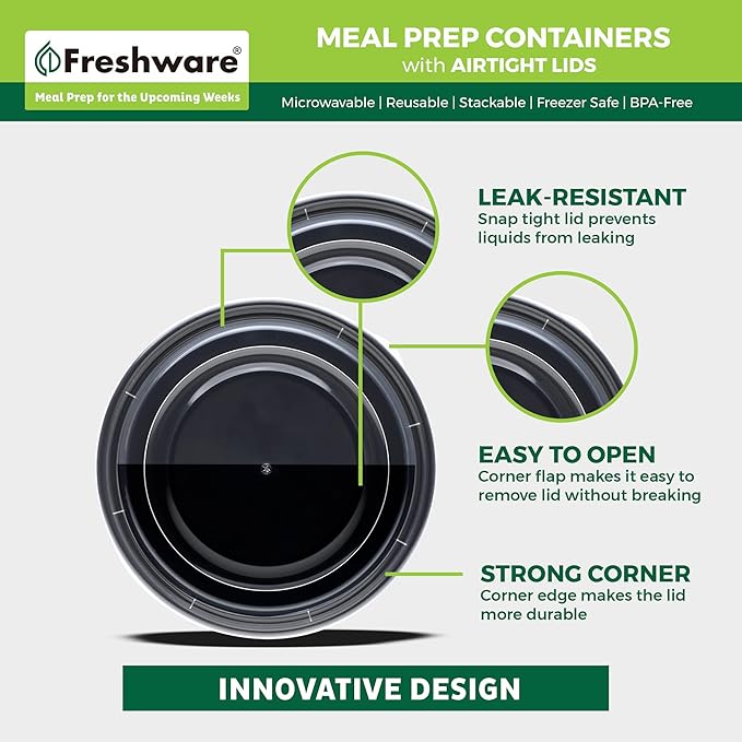 Freshware Meal Prep Containers