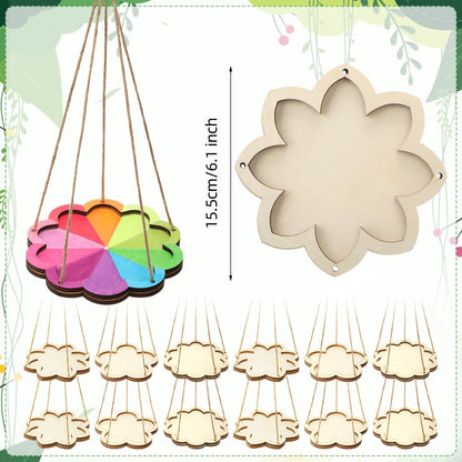DoubleFill 48 Pcs Bird Feeder Craft Kits for Kids Ages 3-8 Make Your Own Bird Feeders DIY to Paint Craft for Spring Garden Outdoor Decoration Summer Activities Project
