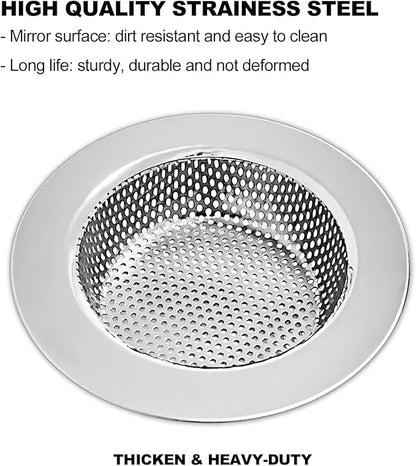 2PCS Kitchen Sink Drain Strainer/Catcher/Basket/Cover/Filter/Trap/Screen