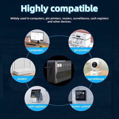 Gitroso UPS 1000VA 500W Uninterruptible Power Supply Offline Back UPS Intelligent LCD Battery Backup and Surge Protector Battery Backup for Computer GF1000