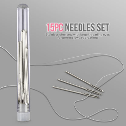 Hi-Spec Jewelry Making Supplies Kit for Adults with Findings Accessories Box Set. Pliers & Wires for Handmade Bracelets, Necklaces, Earrings and Charms Arts & Crafts
