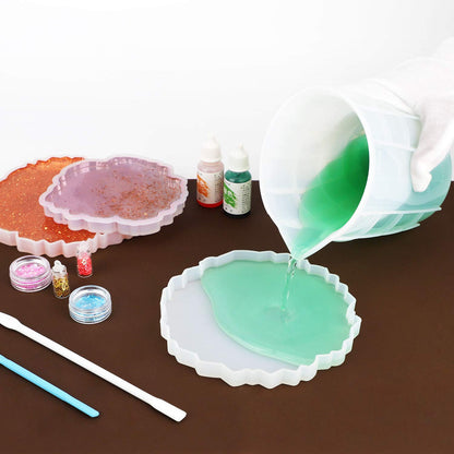 Gartful 700ml Extra Large Silicone Measuring Cups, Resin Mixing Cups for Epoxy, Jewelry Casting Molds, Acrylic Paint Pouring, Nonstick Reusable Craft Measuring Cups, 23 oz, Set of 2