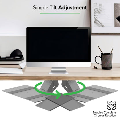 KT1 Ergonomic Keyboard Tray Under Desk - Under Desk Keyboard Tray Slide Out with Adjustable Height and Tilt - Easy to Slide and Swivel 360 Degree - Keyboard Drawer with Adjustable Mouse Pad