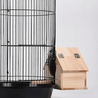 OMEM Wooden Parrot Breeding Box Birds Nests Parrot House Wooden Breeding Box Birdcages Stand Accessories