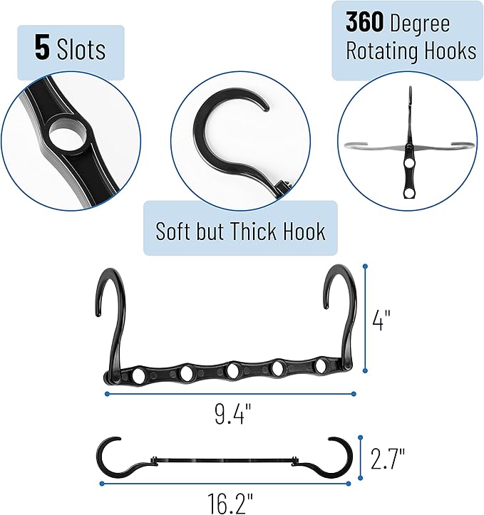 Mr. Pen- Space Saving Hangers for Clothes, Plastic Multi Clothes Hangers Space