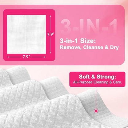 FACEMADE 480 Count Disposable Face Towels, 100% USDA Biobased Face Towelettes
