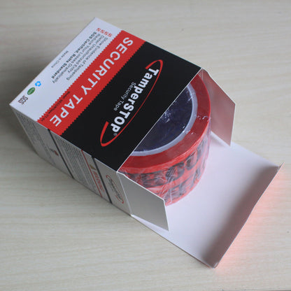 TamerSeals Group - 1 Roll Large 100% Total Transfer Tamper Evident Security Packing Tape (3 Inches x 55 Yards x 2 Mil, Ultra-Thick “Void” Film, Red)