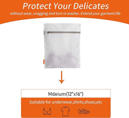 Polecasa 3Pcs 12 x 16 Inches Extra Durable Fine Mesh Laundry Bags