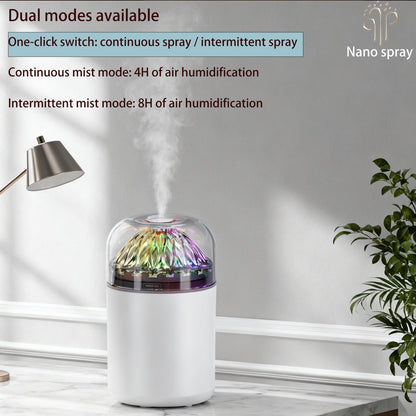 Mini Personal Cool Mist Humidifier-Humidifier for plants with led lights,usb portable air humidifiers ultra-quiet, Suitable for Babies, Kids, Indoor, Bedroom, Office, Car, Travel