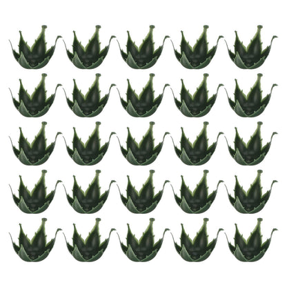 EXCEART 50Pcs Simulated Flower Calyxes 1.77 Inch Artificial Flower Receptacles for DIY Soap Flowers Rose Crafts Green Plastic Holders for Wedding Home Decor
