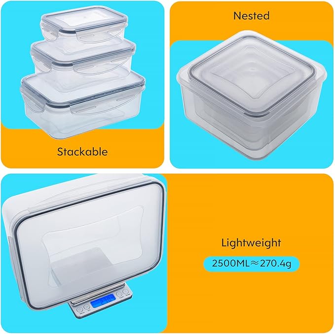 34 PCS Food Storage Containers
