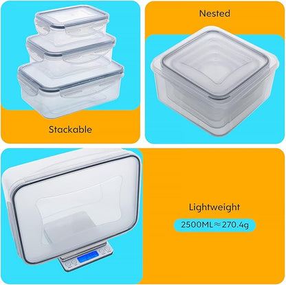 34 PCS Food Storage Containers