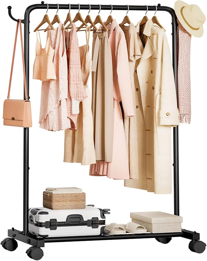 Homde Rolling Clothes Rack