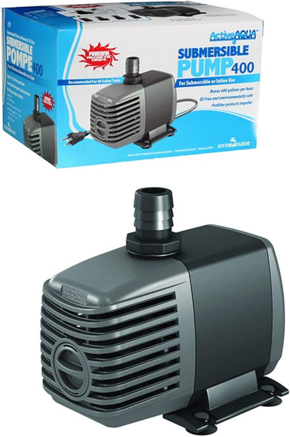 Active Aqua Submersible Water Pump, 370 GPH