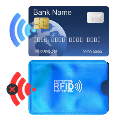 Yuanchu 10pcs RFID Blocking Sleeves, RFID Card Protector Holder Credit Card Sleeves Identity Theft Prevention for Women Men(10 Pcs)