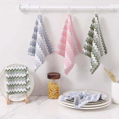 Homaxy 12 Pack Kitchen Dish Cloths, Ultra Soft and Absorbent Dish Towels
