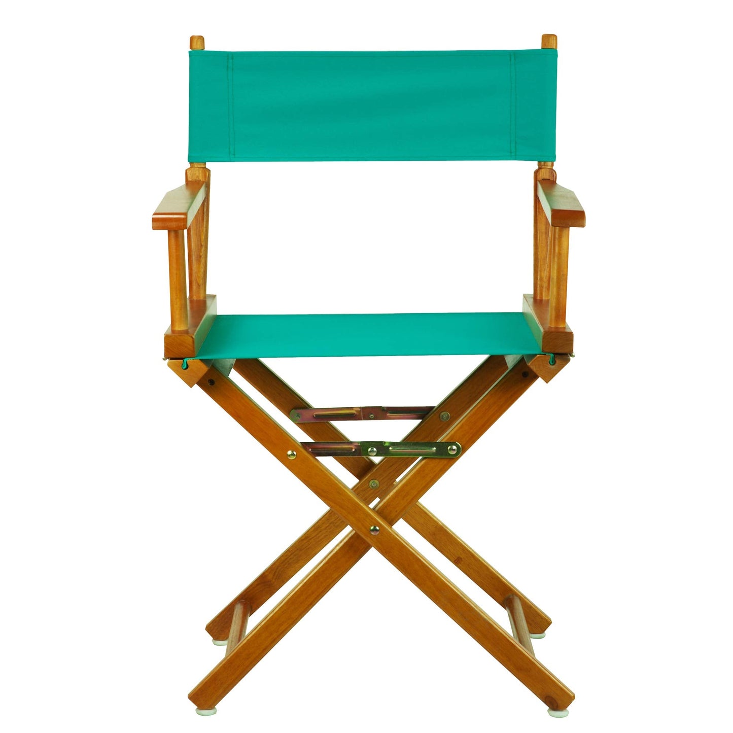 Casual Home 18" Director's Chair Honey Oak Frame with Teal Canvas