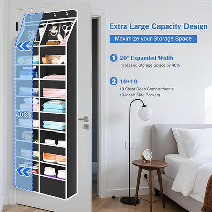 Univivi 6-Shelf Over Door Hanging Organizer Fabric Door Storage