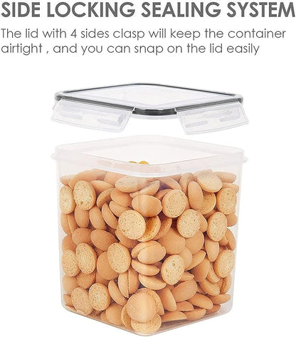 Vtopmart Food Storage Containers 2.5L / 84.5oz, 4 Pieces BPA Free Plastic