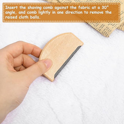 Thinp 3 Pcs Wool Cashmere Comb, Sweater Comb to Remove Pilling Manual Fuzz