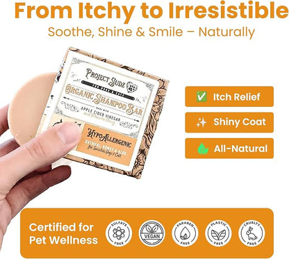 Project Sudz Oatmeal and Honey Dog Shampoo Bar | Hypoallergenic | Sensitive Coat | Big Dogs and Puppies Too (2)