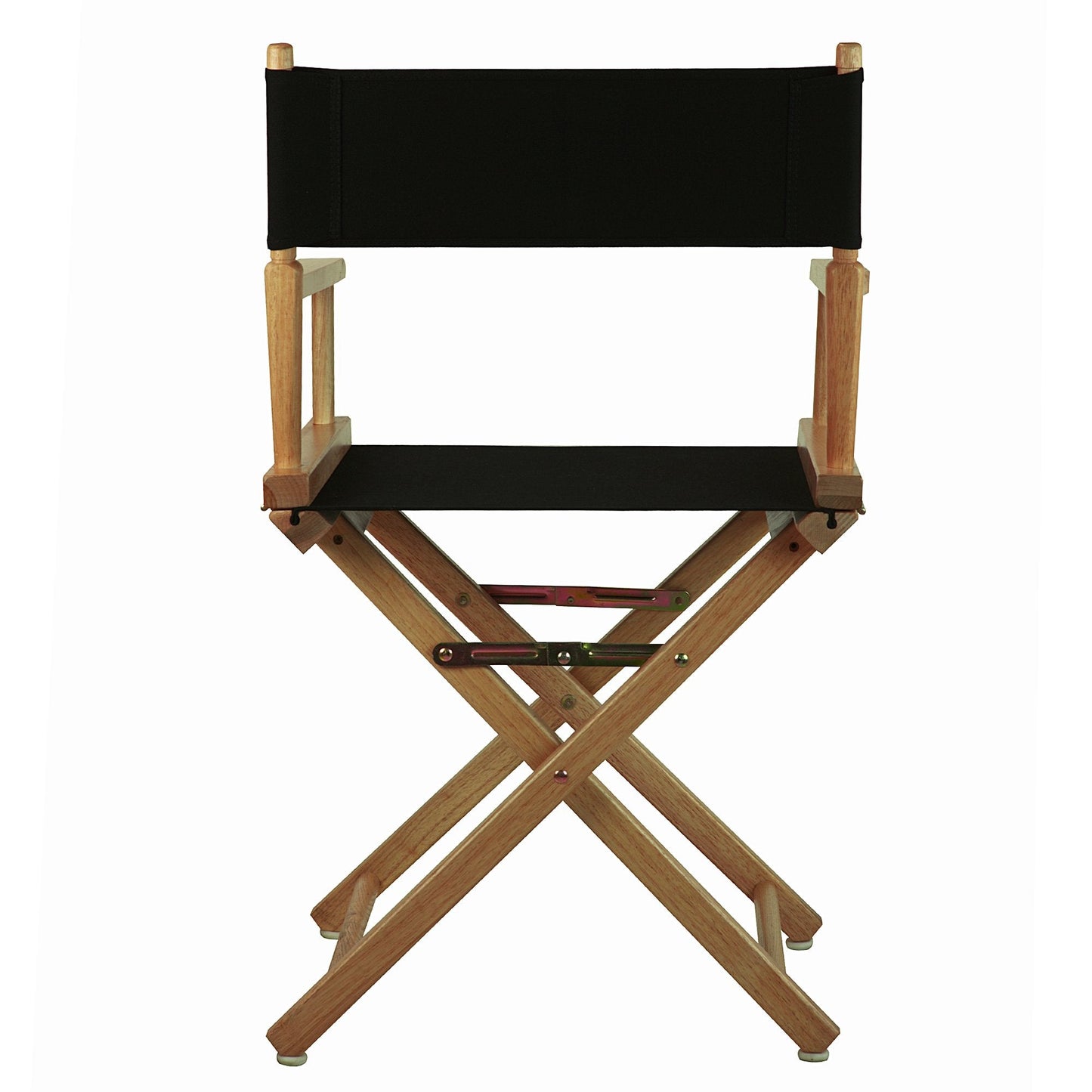 Casual Home 18" Director's Chair Natural Frame with Black Canvas