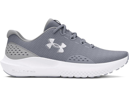 Under Armour Men's Charged Surge 4, (101) Steel/Mod Gray/White, 10.5, US