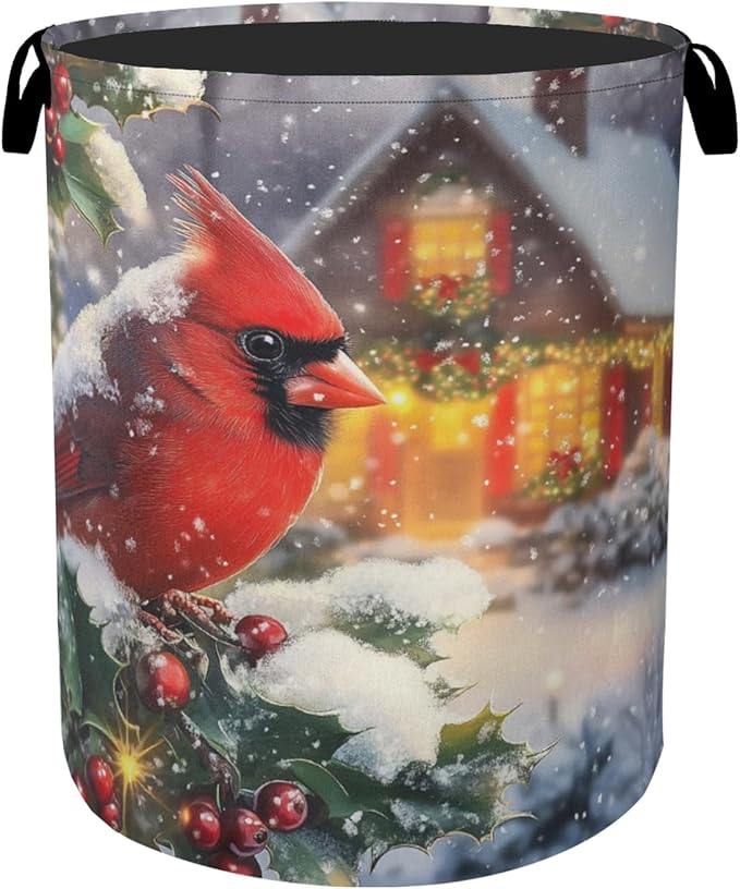 Red Cardinal Cottage Foldable Laundry Hamper