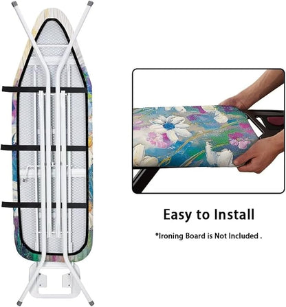 Dragonfly Dasiy Ironing Board Cover Heat Reflective Anti-dust, Soft Fabric Cover