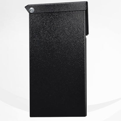 xydled Mailbox Wall Mount Door Mailboxes for Outside, Large Steel Hanging Metal Mailbox, Modern Post Box Package Parcel Drop Box for House Home, Textured Black, 14.56''x7.1''x4''
