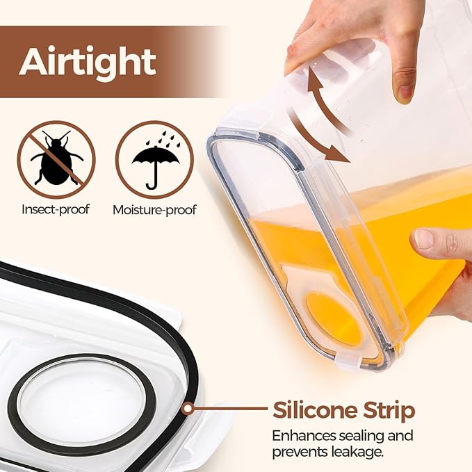 ComSaf Cereal Storage Containers Set – Airtight Food Storage