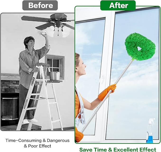Ceiling Fan Cleaner Duster Reusable Microfiber Ceiling Fan Blade Cleaner