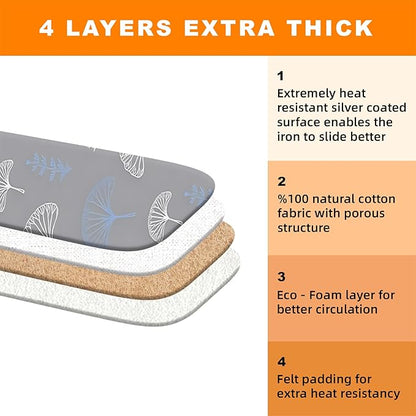 Ironing Board Cover 15x54 Inch- Standard Cotton Cover