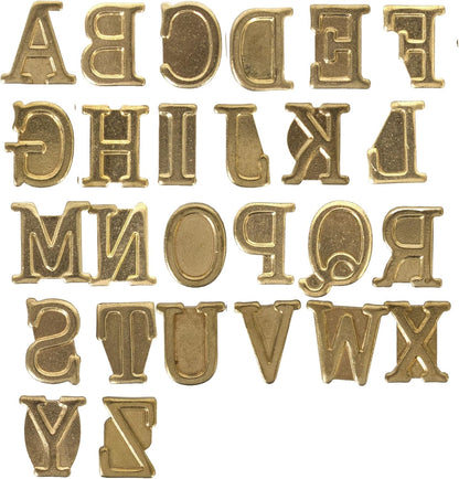 Wood Burning Letters Tips,Uppercase Alphabet HotStamps Set for Branding and Personalization of Wood, Leather, and Other Surfaces, Letter
