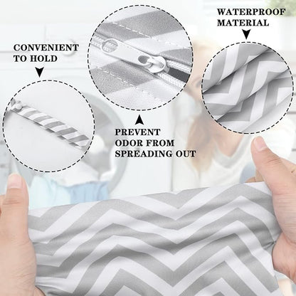 Shappy 2 Pcs Large Travel Laundry Bag Washable Waterproof Wet Dry Large Dirty