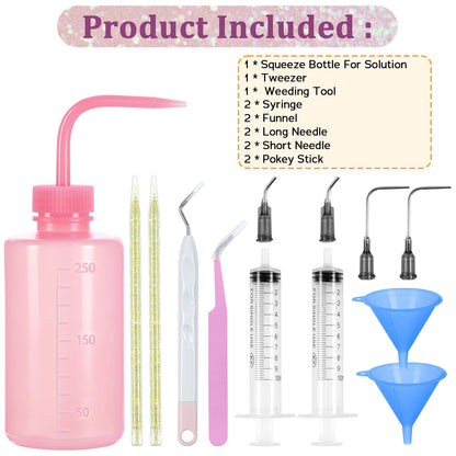 Maucircol 13 Pieces Snow Globe Tumbler DIY Kit Supplies for Snow Globe, Snowglobe Tumbler DIY Tool (Cups are NOT Included)