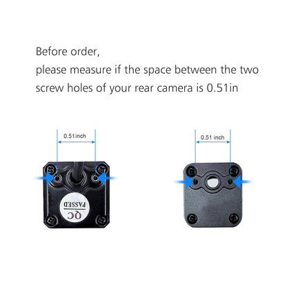 Universal Car Rear View Camera License Plate Bracket,Upgraded Full Stainless Steel Backup Camera Mount Dash Cam Mirror Cam Accessory Rear Camera Mount,Only Installation Holder for Back Up Camera