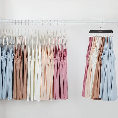TOPIA HANGER Bra Hanger for Closet, Tank Top Hangers 20 Hooks Capacity Foldable
