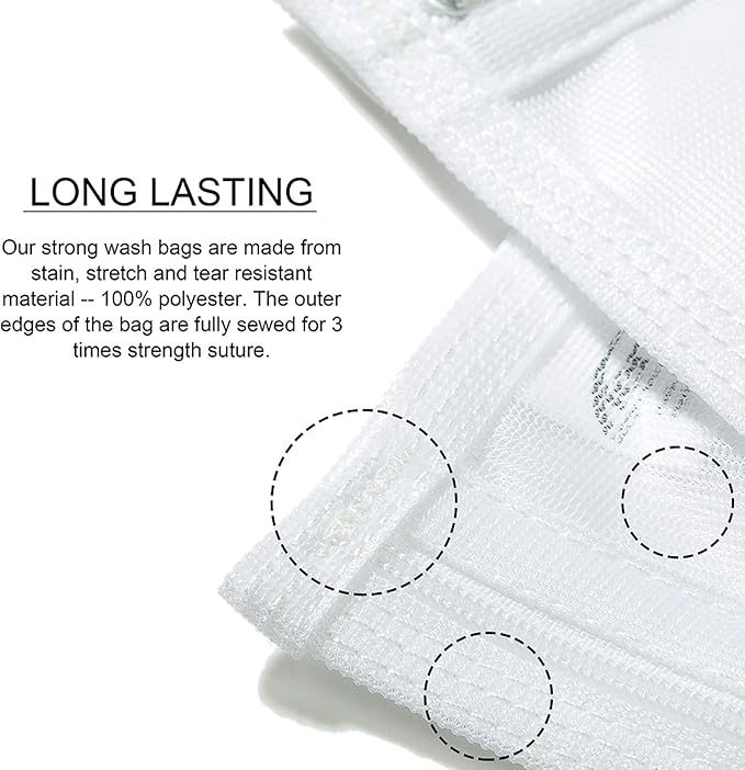 TENRAI Delicates Laundry Bags, Bra Fine Mesh Wash Bag