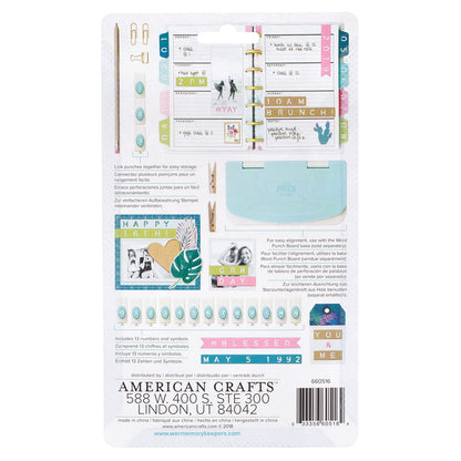 We R Memory Keepers Number Punches Set, Pair with Punch Board, Mix and Match Numbers, for Crafting, Scrapbooking, DIY Projects, Journaling, Cardmaking, and More