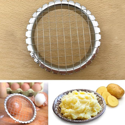Egg Chopper Stainless Steel Egg Slicer Fruit Cube Cutter Salads Cutters Tomato Cutter Potato Cutter as pictures