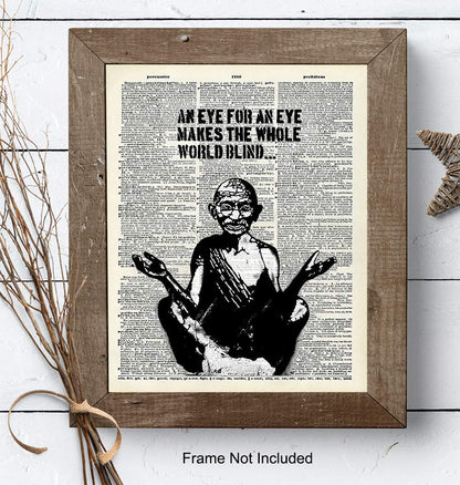 Graffiti Inspirational Quote - Urban Street Art, Wall Art Poster - Great Motivational Gift for Zen, Buddha, Buddhism, Yoga, Meditation Fans - Chic Home, Studio, Office Decorations - 8x10 Photo Print