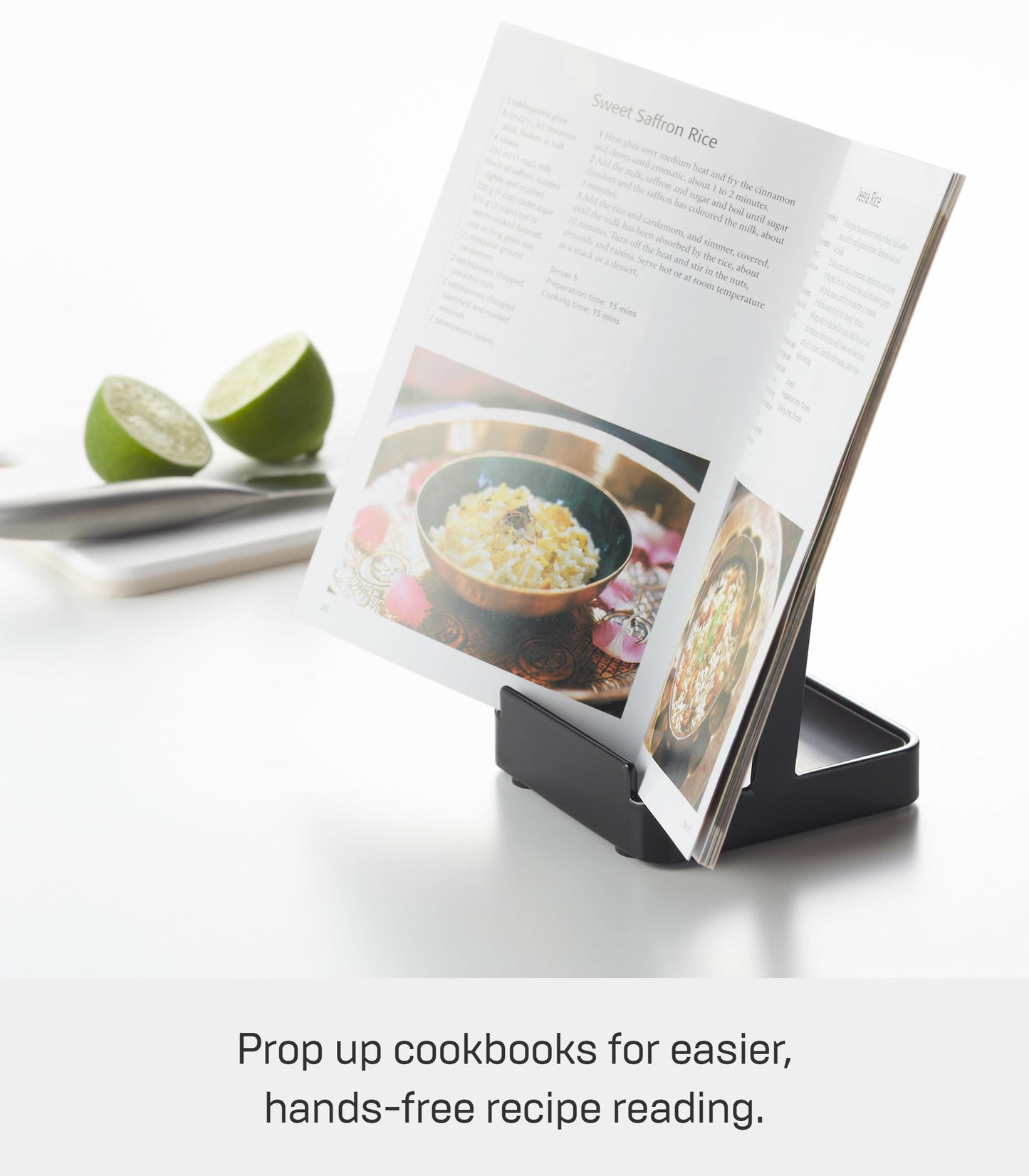 Yamazaki Home Tower Lid & Ladle Stand - Large, Kitchen Stand For Utensils, Lids, And Cookbooks, Heat-Resistant Kitchen Stand - Steel