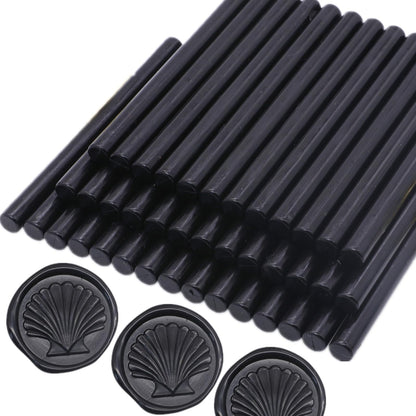 40 Pcs Glue Gun Sealing Wax Sticks for Wax Seal Stamp, Black Wax Sealing Glue Gun Sealing Wax Sticks Mini Glue Stick, Great for Wedding Invitations,Christmas Gift (Black)