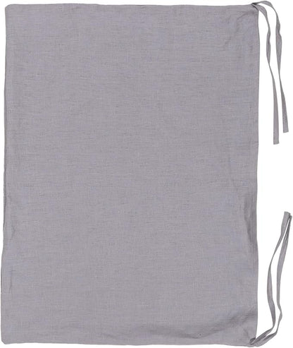 Hanging Linen Laundry Bag, 100% Pure Flax Linen Over The Door Hamper