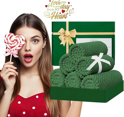 VOOVA & MOVAS Green Washcloths, Wash Cloths