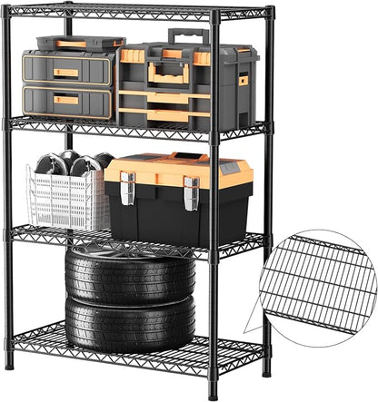 SINGAYE Shelf Closet Wire Shelving：Adjustable Metal Unit for Laundry Room Organization Bathroom Kitchen Home Garage Storage Pantry Rack Shelves