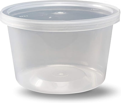 DuraHome - Deli Containers - 40 Pack BPA-Free Plastic Microwaveable Clear Food