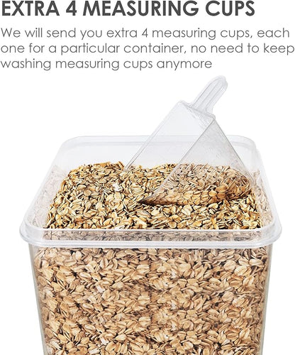 Vtopmart Extra Large Tall Airtight Food Storage Containers, 4 Pieces 5.9qt/6.5L