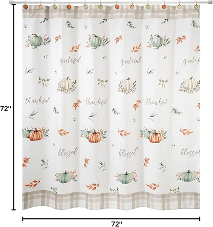 Avanti Linens - Fabric Shower Curtain, Fall Inspired Bathroom Decor